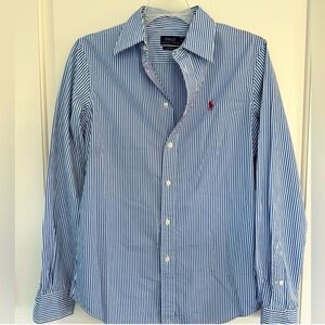 Polo by Ralph Lauren Blue Striped Men's Shirt